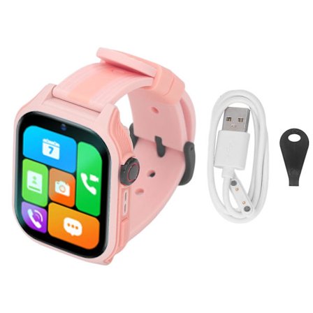 Smart Kids Klocka 4G Stor Skärm Super Tunn Barn Fitness Realtidspositionering GPS Klocka