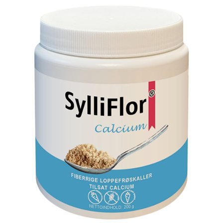 SylliFlor Loppefrøskaller Calcium 200 g, Helse & Madvarer, Kosttilskud, Fordøjelse & Fibre