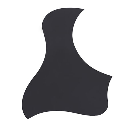 Plektrumskydd för vänster hand till akustisk gitarr (svart)