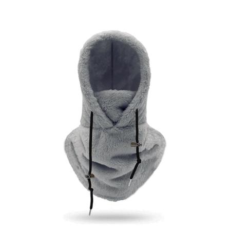Hette Ski-maske Vinter Balaclava Kaldt Vær Vindtett Justerbar Varmt Hettedeksel Hatt Caps Kalesje Gray Average Size