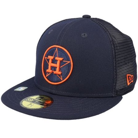 New Era - MLB Blå fitted Keps - Houston Astros MLB22 Batting Practise 59FIFTY Navy Fitted @ Hatstore