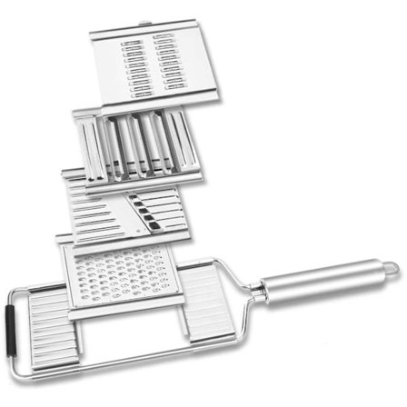 Multifunktionel skærer Skærer i rustfrit stål Rivejernsskræller Sæt Ostehøvl Kålhøvl Køkkenredskaber