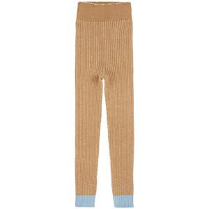 Paade Mode Knitted Seamless Leggings Traveller Brown 12 Years - Bottoms - 12 years - Brown