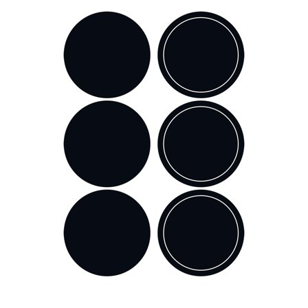 Herma HOME panel labels circles