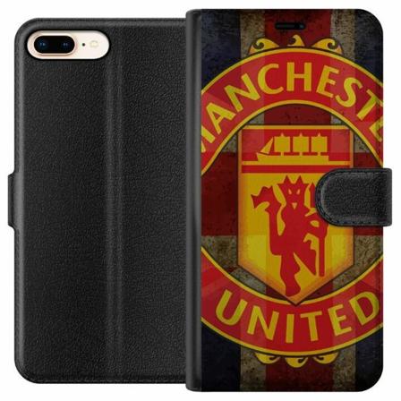 Apple Iphone 8 Plus Plånboksfodral Manchester United Fc