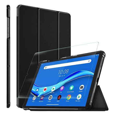 Lenovo Tab M10 FHD Plus läderfodral med skärmskydd