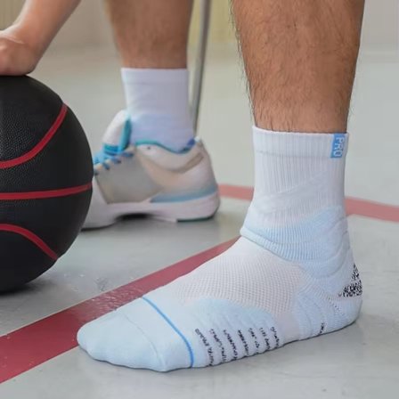 One size;Blå-2 par træningssokker til mænd med frottébetræk og tyk pude, skridsikre, svedabsorberende, åndbare og komfortable