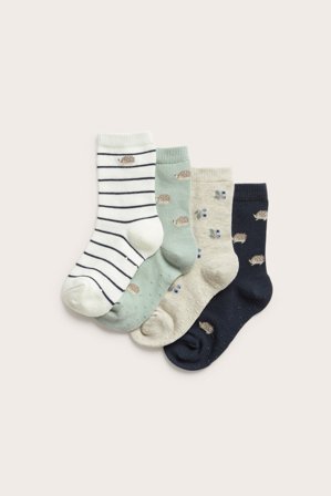 Newbie | Skarpetki w jeże, 4-pak Ciemnoniebieski 23/26 | Ciemnoniebieski