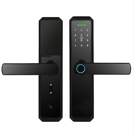 Ny Sikkerheds Smart Dørlås Ox8 Sikkerhed Intelligent Biometrisk Fingeraftrykslås Ttlock App Ic Kort Med Nøgle Adgangskode Lås Op