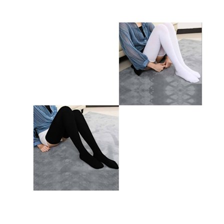 2 paria korkeita syys- ja talvisukkia 80 cm puuvillasukkia polvisukkien päällä naisille polvisukat A