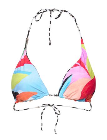 Tropfest Reversible Longline Slide Tri Swimwear Bikinis Bikini Tops Triangle Bikinitops Multi/mönstrad Seafolly