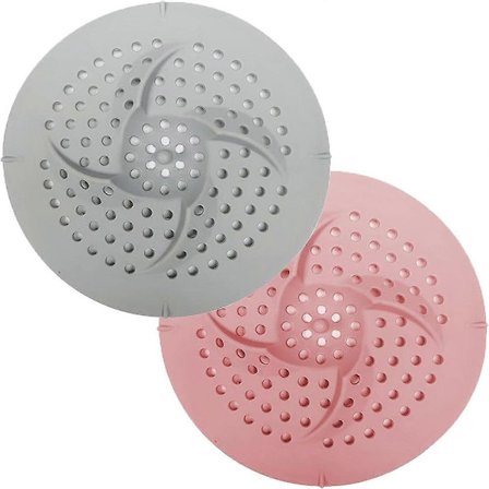 Hårfangere til brusebadsafløb, 2 stk. afløbsbeskytter afløbsdæksler hårfanger silikonevask til badeværelse badekar køkken