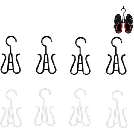 Plastik Sko Hængekroge, Dobbelte Kroge, Plastik Tøffel Display Stand, Tøffel Display Stativ, Egnet til Sko