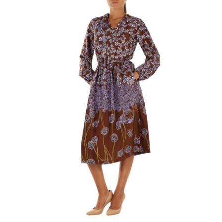 Manila Grace Maxi Dresses , Bruin , Dames , Maat: M Maxi jurken