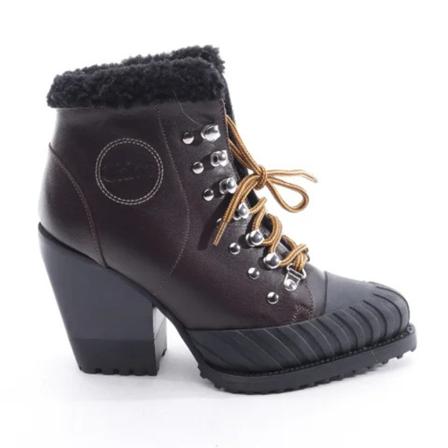 Chloé Pre-owned, Pre-owned Leather boots Bruin, Dames, Maat:36 EU