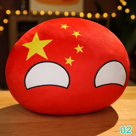 10 cm Country Ball Plyschleksak Polandball hänge Countryball