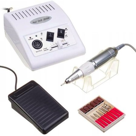 Elektrisk neglefil - JD500 - 25000 RPM - Hvid