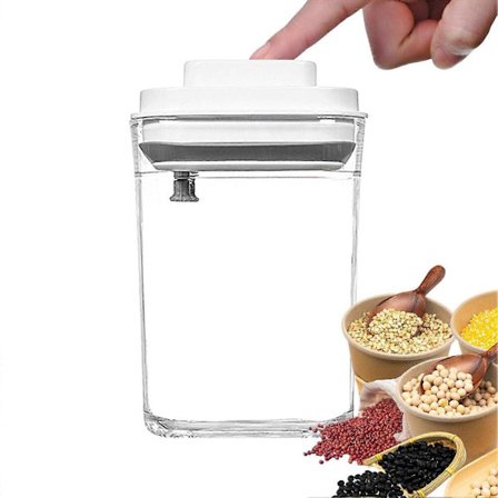 Vakuumförvaringsbehållare för mat, Pop-matförvaringsbehållare, Lufttäta matförvaringsbehållare med lock, Förvaringsbehållare för torr mat 700 ml