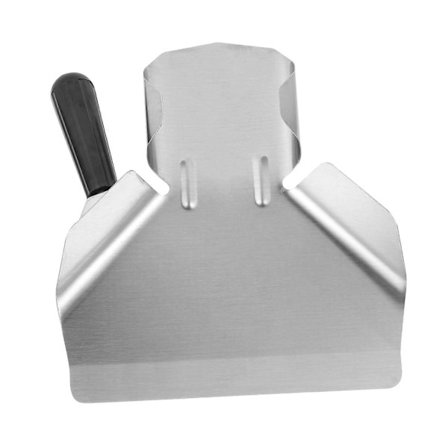 Mattskopa i rostfritt stål med ergonomiskt grepp för is, pommes frites, popcorn, lätt att rengöra för restaurangbruk (FMY)