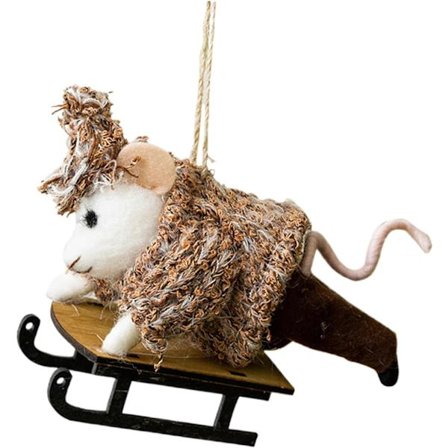 Julepynt med dyr, juletrepynt 18 x 8 x 8 cm, håndlagde dekorasjoner for gårdshus, hage, fest, sesongutstillinger