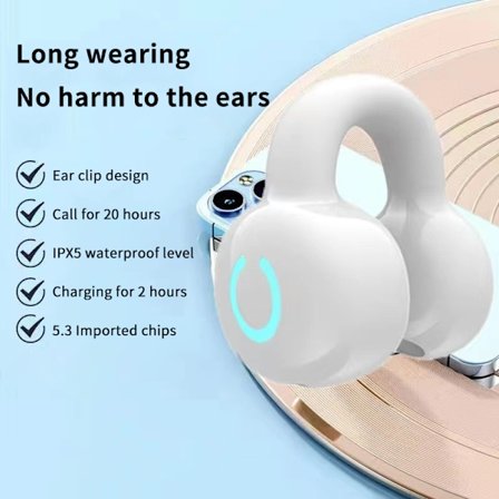 Trådlösa Hörlurar Clip Öra Brusreducerande Hörlurar