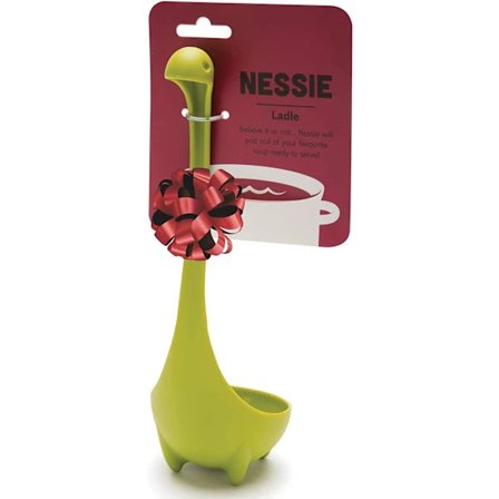 Nessie Kauha - Vihreä keittokauha keiton, muhennoksen, kastikkeen ja chilin tarjoiluun - Loch Ness seisova keittokauha, korkea lämmönkestävyys, vihreä