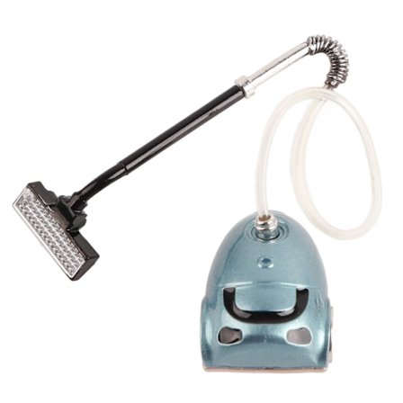 Nukkekodin pölynimuri 1:12 mittakaavassa, elävät yksityiskohdat, kodin sisustuslahjat, taivaansininen