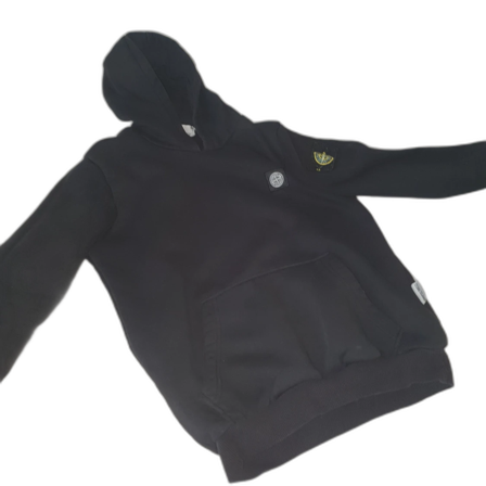 Svart hoodie från Stone Island