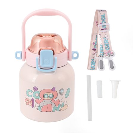 Rustfri stål isoleret vandflaske 680ml Børn Te Flaske Udendørs