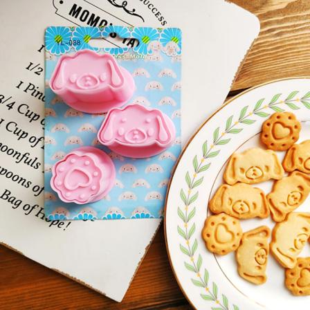 1set Long Eared Dog Cookie Ter Fondant Biscuit Sandwich Chocola