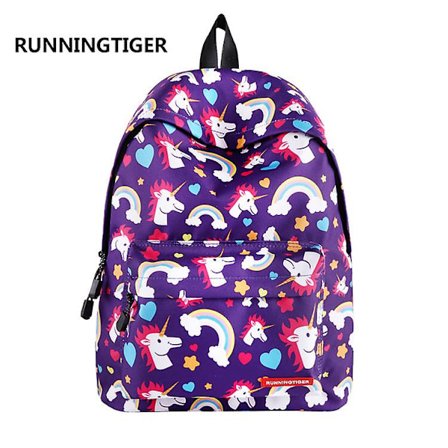 Unicorn Girls Skolväska Ryggsäck Födelsedagspresent skola