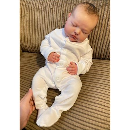 20" nyfødt baby klar til dukkelegetøj Reborn Detaljeret farve baby Miljøvenlig med klud sovende for{FY}