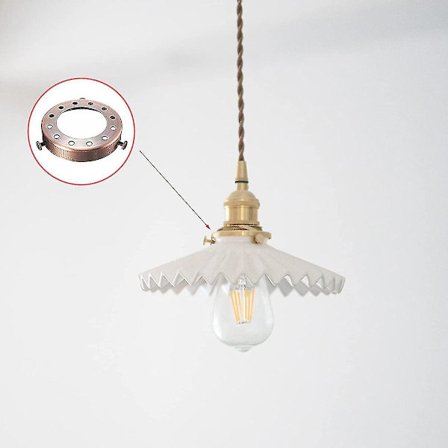 4 kpl Lamppu Retro Riippuva Valonpidike Kattokruunu Seinälampun Tarvikkeet 70x13mm/2.76x0.51in