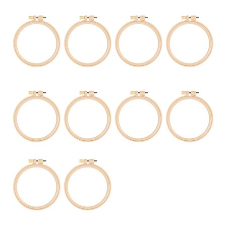 10 stk. Multifunksjonelle Justerbare Broderirammer Runde Plastikk Syrammer