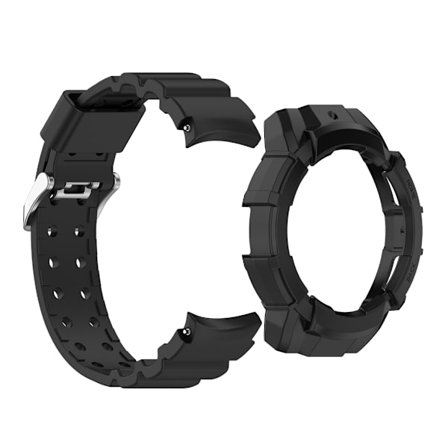 Silikonrem Vattentätt armband + case kompatibel för Watch 6 44 mm Smartwatch Fashionabla band anti-scratch Armband