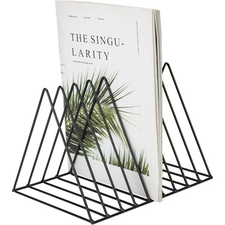 Tyylikäs metallinen vinyylilevyjen pidike, innovatiivinen koristeellinen järjestäjä toimistoon, kotiin, täydellinen LP-levyjen säilytykseen ja 