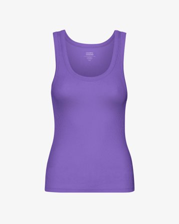 Women Organic Rib Tank Top - Ultra Violet M