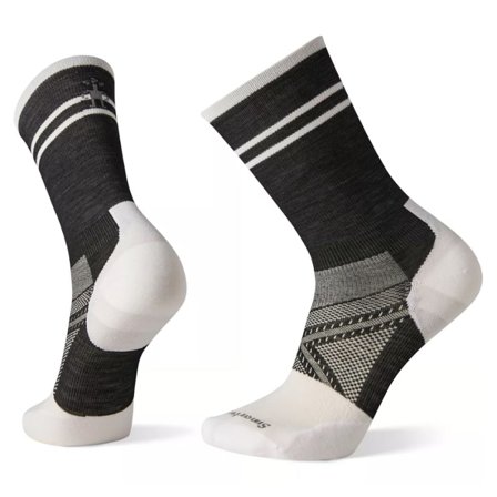 Smartwool PhD Cycle Ultra Light Pattern Crew Socks Unisex workout socks Black 46-49