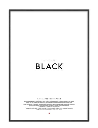 Poster & Frame Wooden Frame - 70X100 - Black - A2