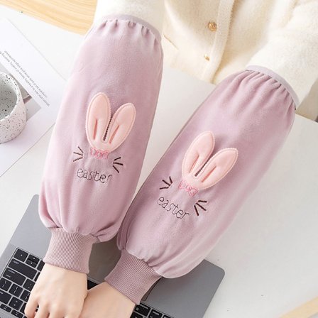 Söt tecknad lång skruv munskydd armbågsskydd anti-fouling ärmhuvud för herr höst och vinter studentkontor anti-smuts ärmskydd