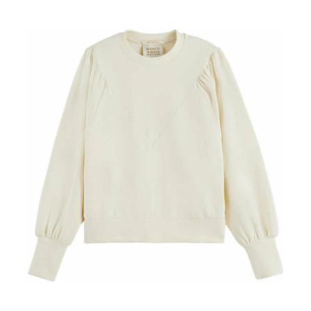Scotch & Soda Sweatshirt , Wit , Dames , Maat: L