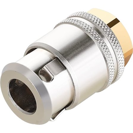 Hromee Lock On Air Chuck för Large Bore Ventil, Heavy Duty Closed Flow Tire Chuck, 1/4" FNPT för däckinflator och 12V1 Stem Quick Anslutning