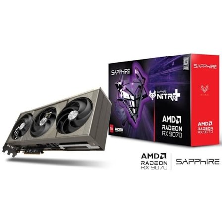SAPPHIRE - Grafikkort - NITRO+ AMD RADEON RX 9070 GAMING OC - 16 GB - Dual HDMI / Dual DP