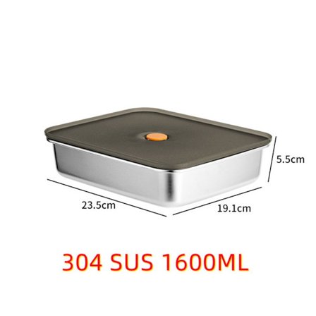 Lunchbox i rostfritt stål Fresh-keeping Box 1600ML