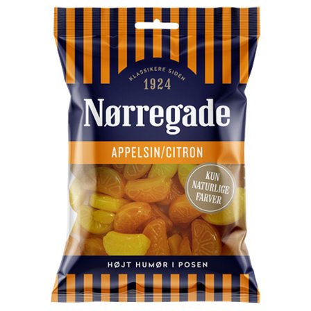 Norregade Apelsin & Citronklyftor Godis