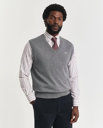 GANT Herren Classic Weste aus Baumwolle (S)