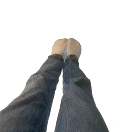 blå Bershka jeans straight