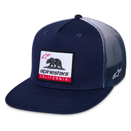 Cappellino Trucker Alpinestars Cali Gradient Blu Navy/Bianco Taglia unica
