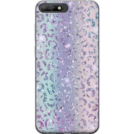 Kompatibelt Mobilskal till Huawei Huawei Y6 (2018) Glitter Leopard