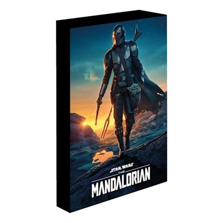 Star Wars: The Mandalorian Nightfall Ljus Upp Canvas 40cm x 30c